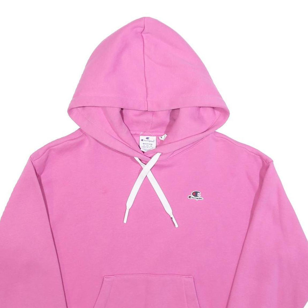 CHAMPION Womens Pink Pullover Hoodie M Cotton Blend Casual