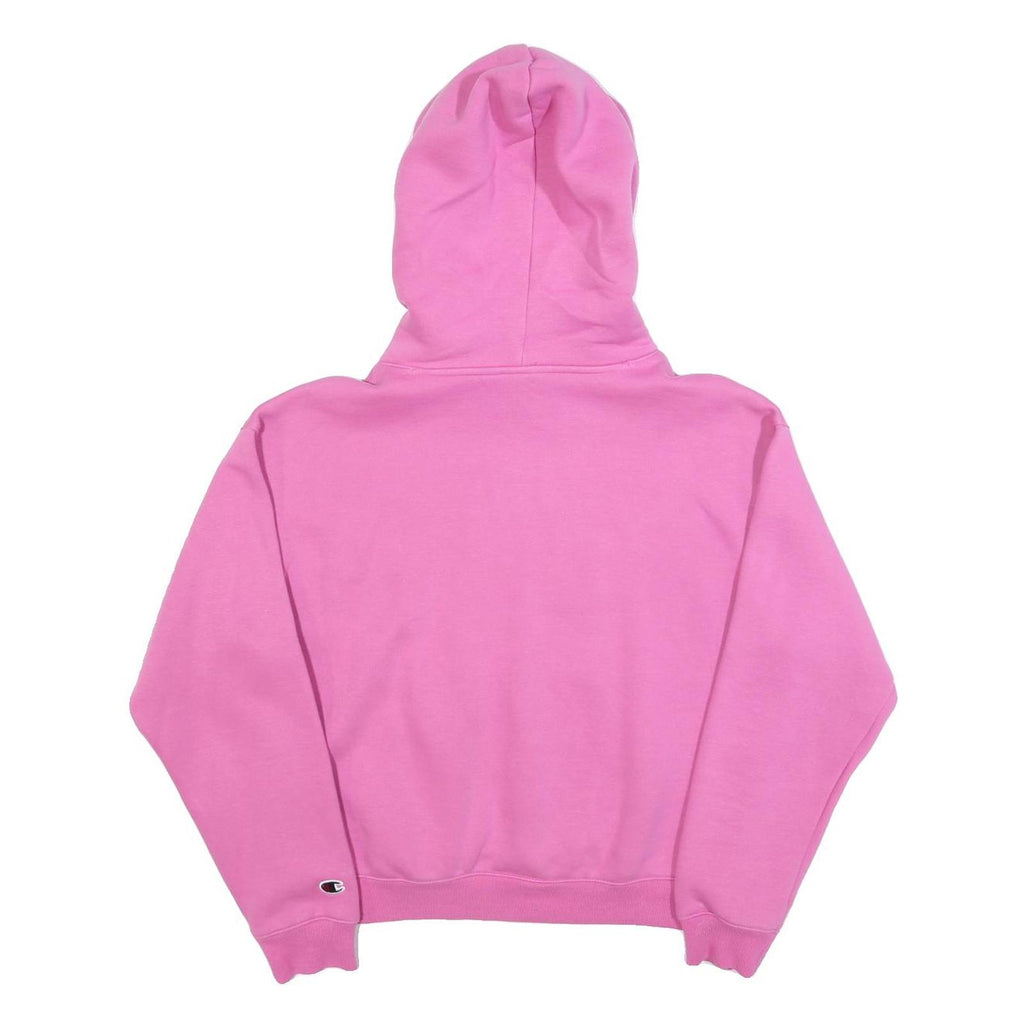 CHAMPION Womens Pink Pullover Hoodie M Cotton Blend Casual