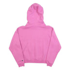 CHAMPION Womens Pink Pullover Hoodie M Cotton Blend Casual