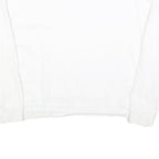 LEE Womens White Cotton Crew Neck M Sweatshirt Authentic Logo Printed Casual