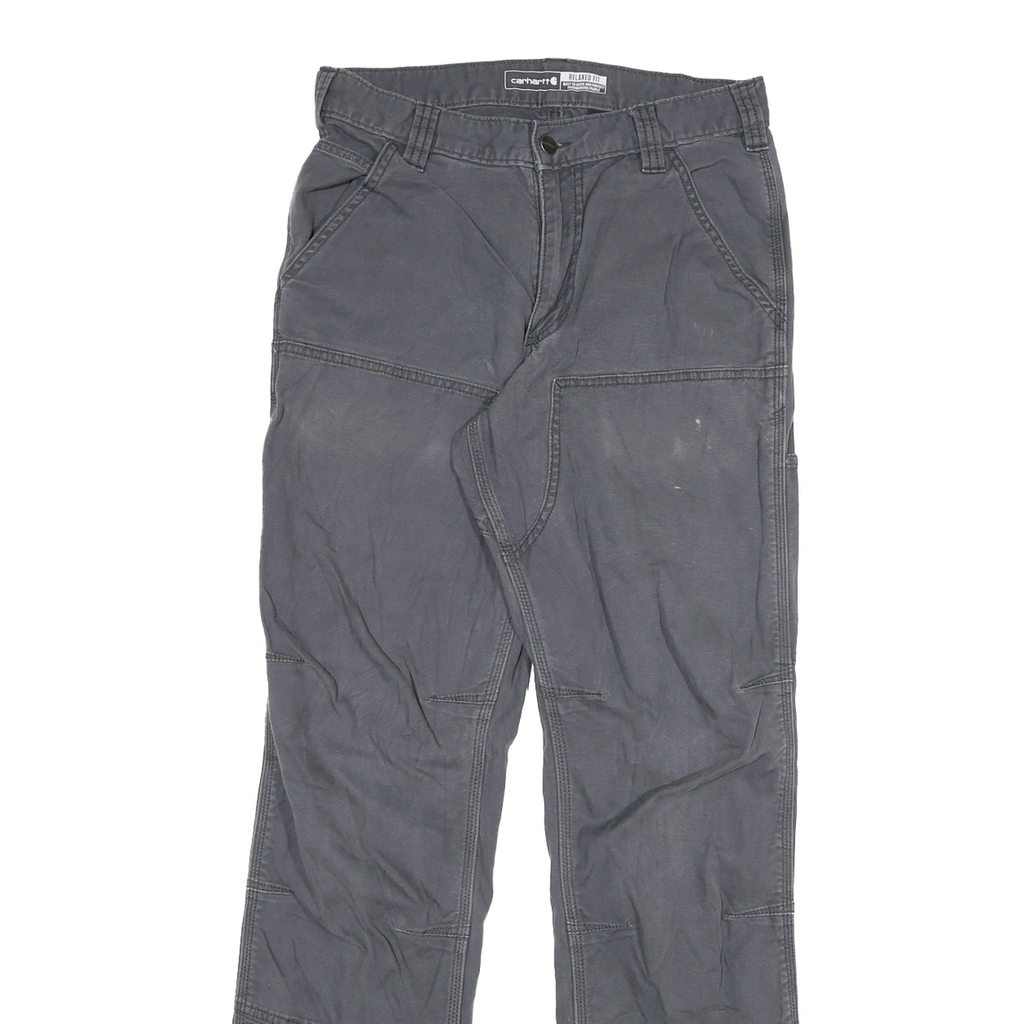 CARHARTT Mens Relaxed Fit Workwear Jeans Blue Cotton Blend W28 L30 Durable