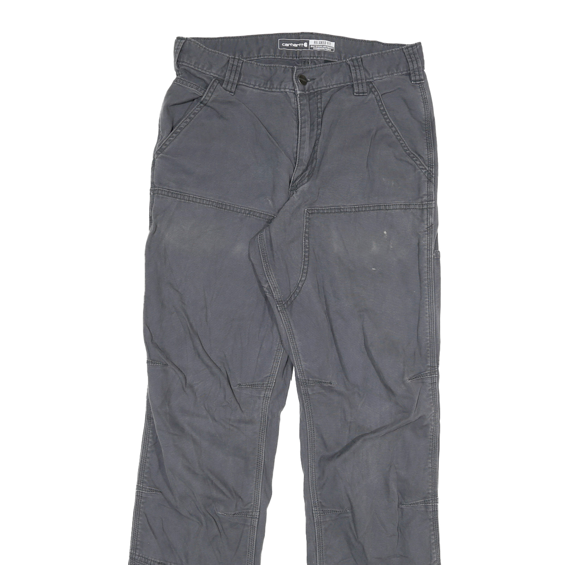 CARHARTT Mens Relaxed Fit Workwear Jeans Blue Cotton Blend W28 L30 Durable