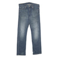 LEVI'S 513 Mens Jeans Blue Slim Straight Denim Medium W30 L32 Classic Fit Zip