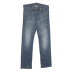 LEVI'S 513 Mens Jeans Blue Slim Straight Denim Medium W30 L32 Classic Fit Zip