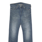 LEVI'S 513 Mens Jeans Blue Slim Straight Denim Medium W30 L32 Classic Fit Zip