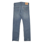 LEVI'S 513 Mens Jeans Blue Slim Straight Denim Medium W30 L32 Classic Fit Zip