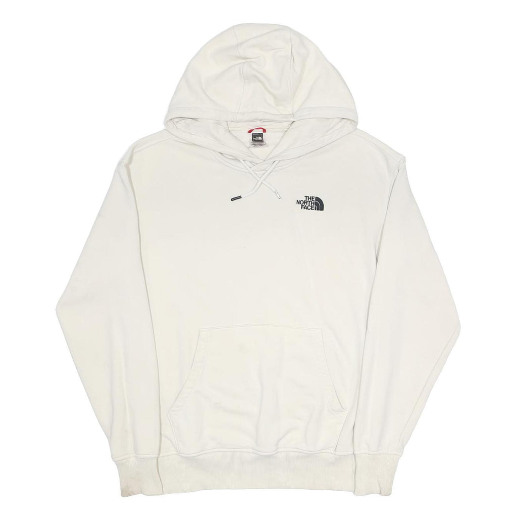 THE NORTH FACE Womens White Pullover Hoodie XL Cotton Blend Drawstring Pocket