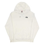 THE NORTH FACE Womens White Pullover Hoodie XL Cotton Blend Drawstring Pocket
