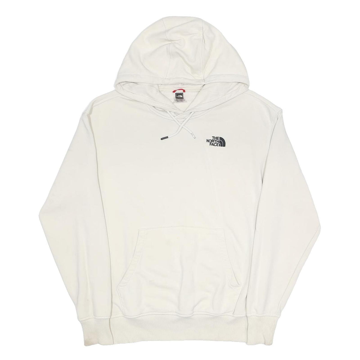 THE NORTH FACE Womens White Pullover Hoodie XL Cotton Blend Drawstring Pocket