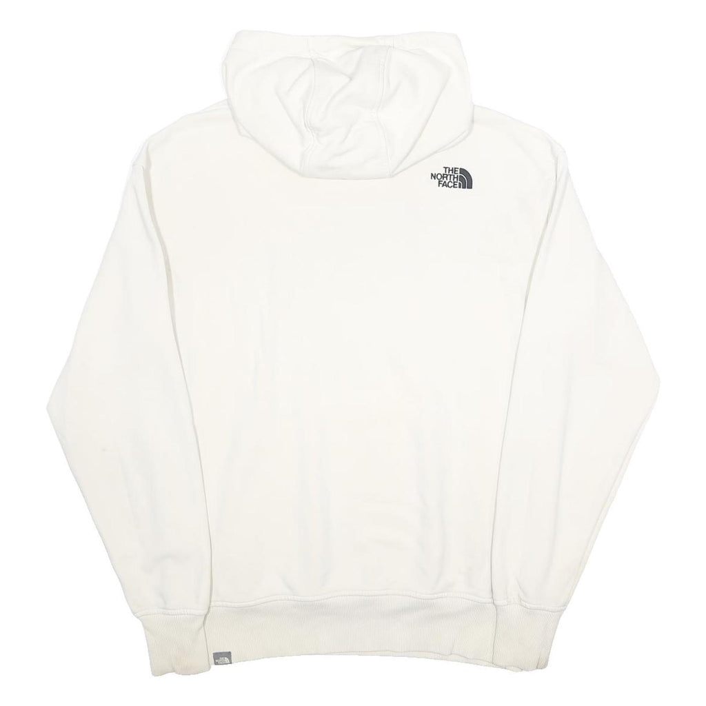 THE NORTH FACE Womens White Pullover Hoodie XL Cotton Blend Drawstring Pocket