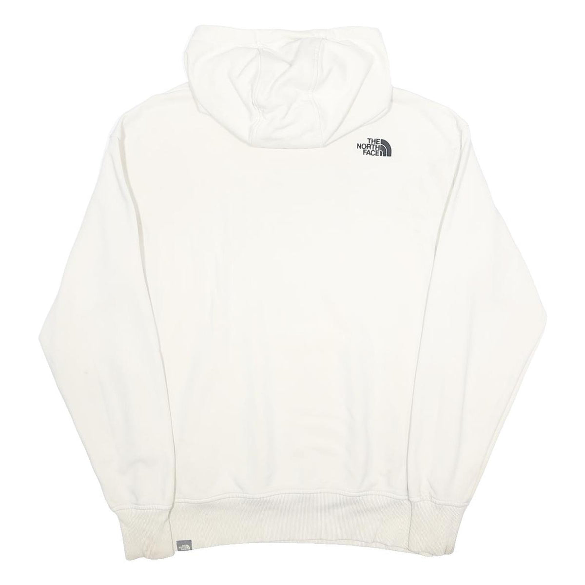 THE NORTH FACE Womens White Pullover Hoodie XL Cotton Blend Drawstring Pocket