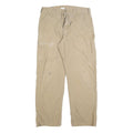 CARHARTT Mens Beige Regular Fit Straight Cotton Blend Jeans W34 L32 Workwear Zip