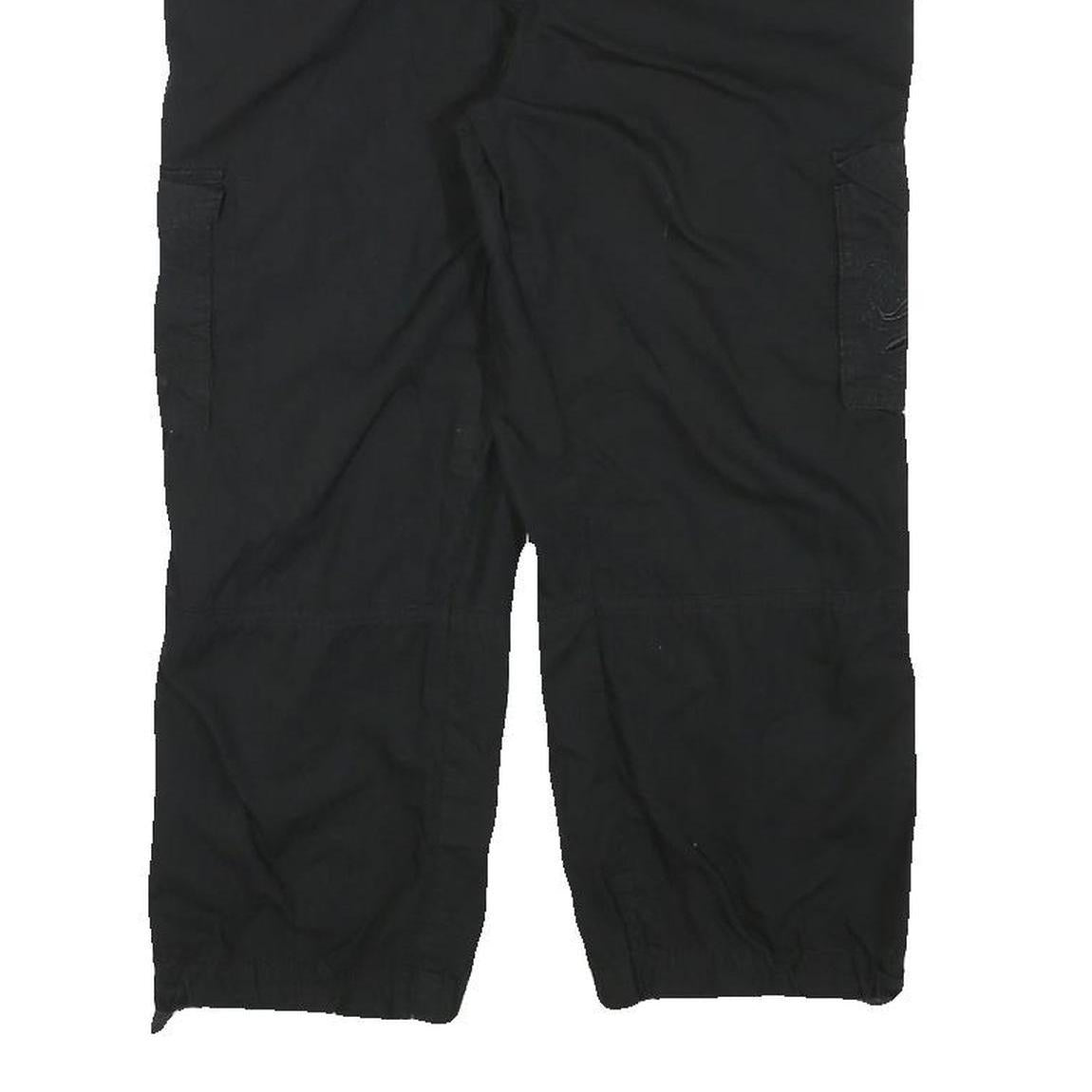 BUM EQUIPMENT Womens Black Casual Cotton Blend Cargo Shorts L W31