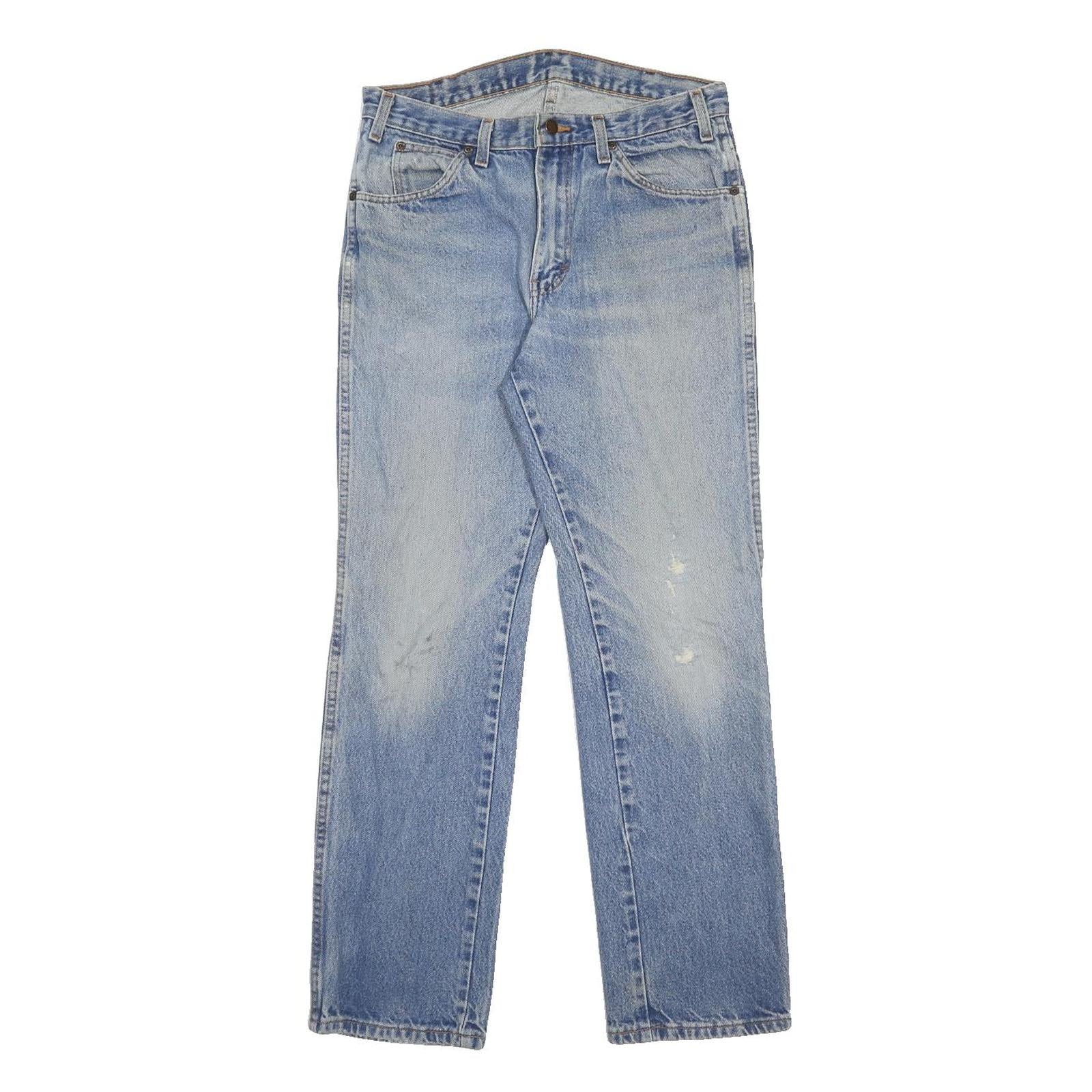 DICKIES Mens Jeans Blue Regular Straight Denim Medium W32 L29 Casual Workwear