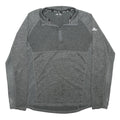 ELLESSE Womens Grey Jacket L Polyester Blend Zip Sportswear Activewear