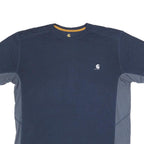 CARHARTT Mens Blue & Grey Modern T-Shirt L Short Sleeve Crew Neck Cotton Blend
