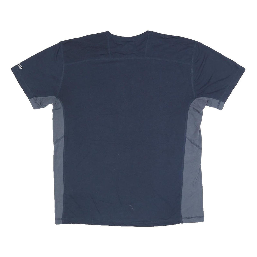 CARHARTT Mens Blue & Grey Modern T-Shirt L Short Sleeve Crew Neck Cotton Blend