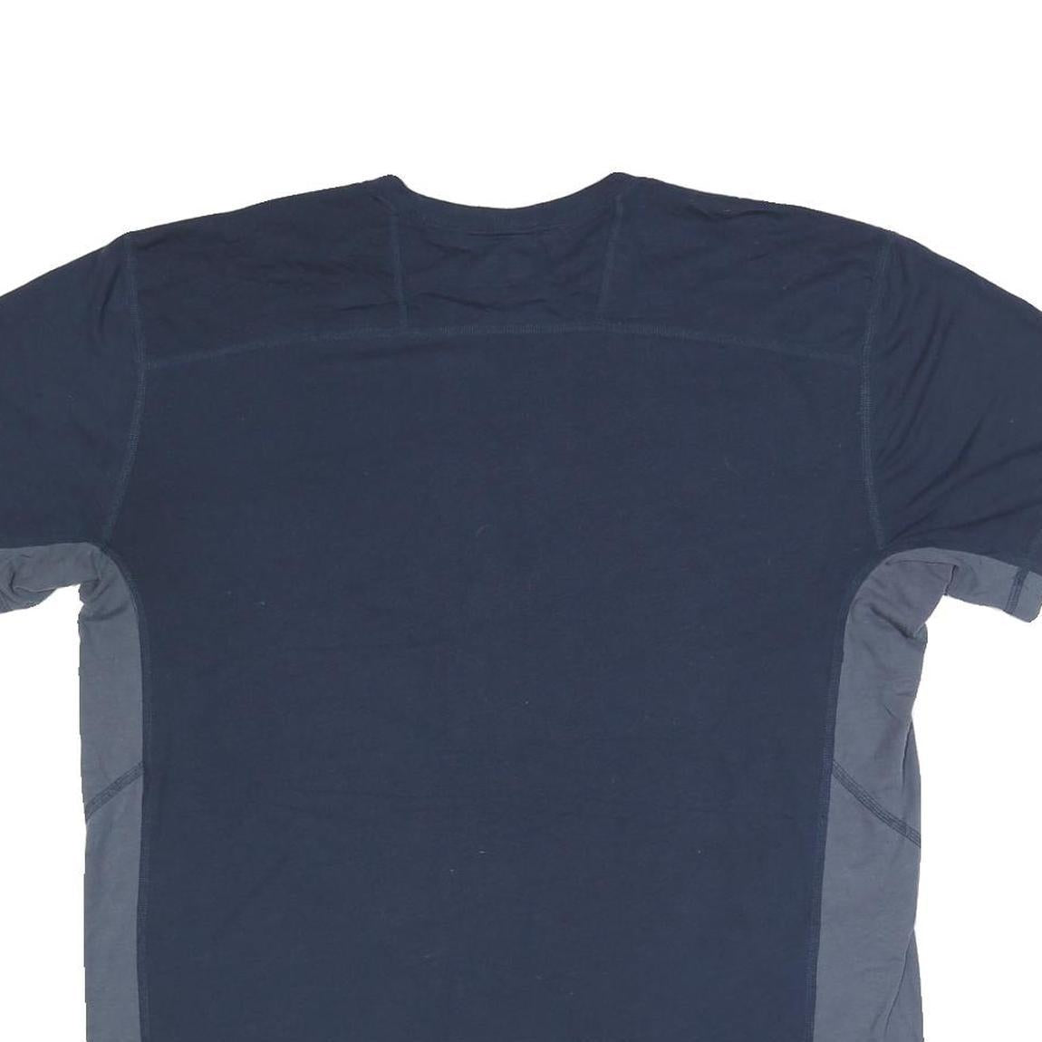 CARHARTT Mens Blue & Grey Modern T-Shirt L Short Sleeve Crew Neck Cotton Blend