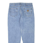 CARHARTT Womens Jeans Blue Regular Straight Denim Light W35 L30 Classic Fit