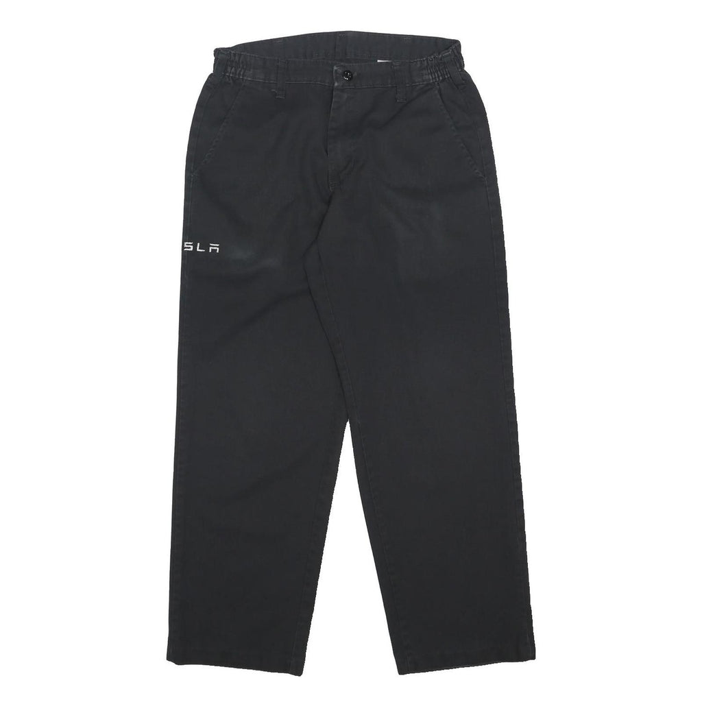 RED KAP Mens Cotton Blend Black Relaxed Straight Trousers W31 L29 Workwear