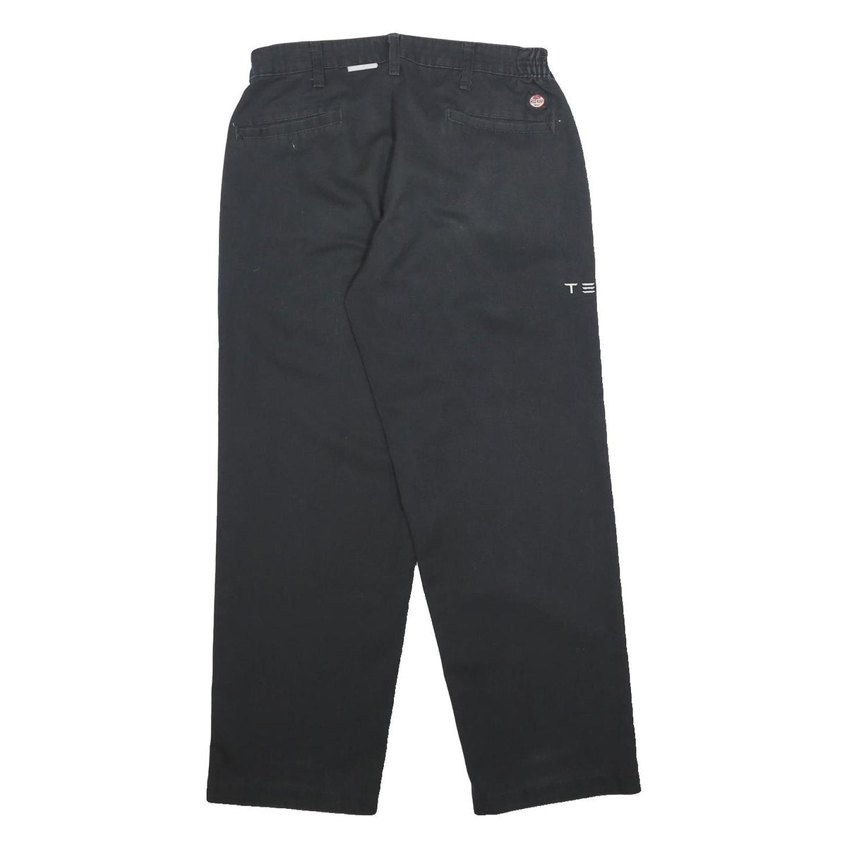 RED KAP Mens Cotton Blend Black Relaxed Straight Trousers W31 L29 Workwear