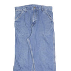 CARHARTT Mens Jeans Blue Relaxed Straight Denim Light W32 L27 Workwear Zip