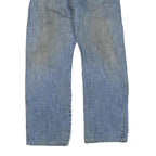 DICKIES Womens Blue Denim Regular Fit Straight Leg Cotton Blend Light W32 L30