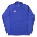 ADIDAS Mens Blue Jacket M Polyester Blend Zip Athletic Sportswear