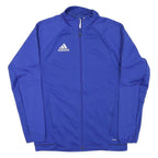 ADIDAS Mens Blue Jacket M Polyester Blend Zip Athletic Sportswear
