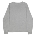 POLO RALPH LAUREN Mens Grey Long Sleeve V-Neck Cotton T-Shirt M Classic Logo