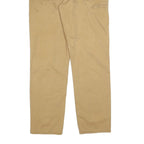 CARHARTT Mens Regular Fit Beige Trousers W36 L34 Cotton Blend Zip Pocket