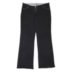 Womens Trousers Black Regular Flared W33 L33