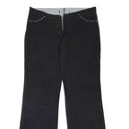 Womens Trousers Black Regular Flared W33 L33