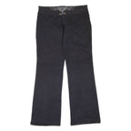 Womens Trousers Black Regular Flared W33 L33