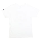 CHAMPION Mens White 2022 National Champions Graphic T-Shirt M Short Sleeve Crew