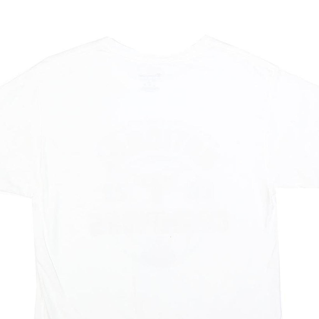 CHAMPION Mens White 2022 National Champions Graphic T-Shirt M Short Sleeve Crew