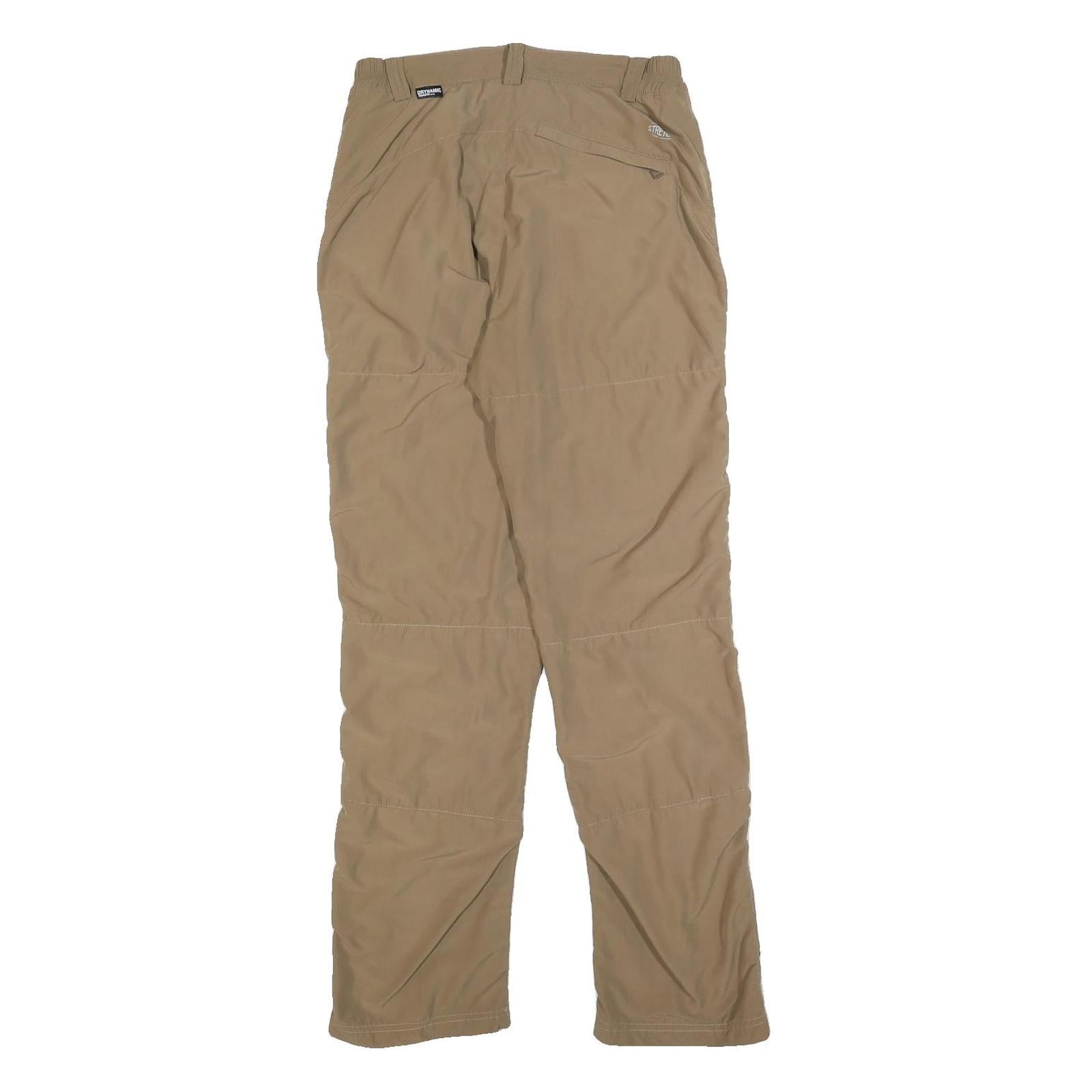 MILLET Mens Polyester Blend Beige Slim Straight Trousers W28 L30 Outdoor Casual