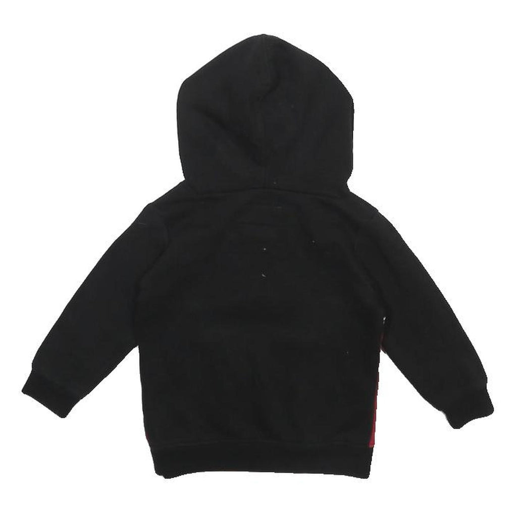 AIR JORDAN Boys Black & Red Hoodie 18 Months XXS Cotton Blend Pullover Sports
