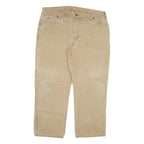 DICKIES Mens Regular Fit Beige Denim Jeans W40 L30 Workwear Zip Closure