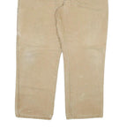 DICKIES Mens Regular Fit Beige Denim Jeans W40 L30 Workwear Zip Closure