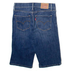 LEVI'S Floral Embroidery Womens Denim Shorts Blue XS W26