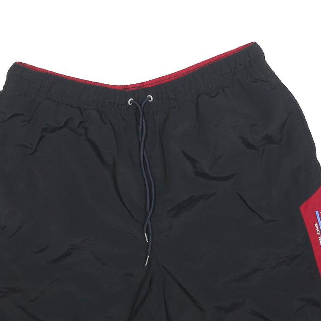 NAUTICA Mens Shorts Black & Red Casual XL W34 Drawstring Waist Swimwear