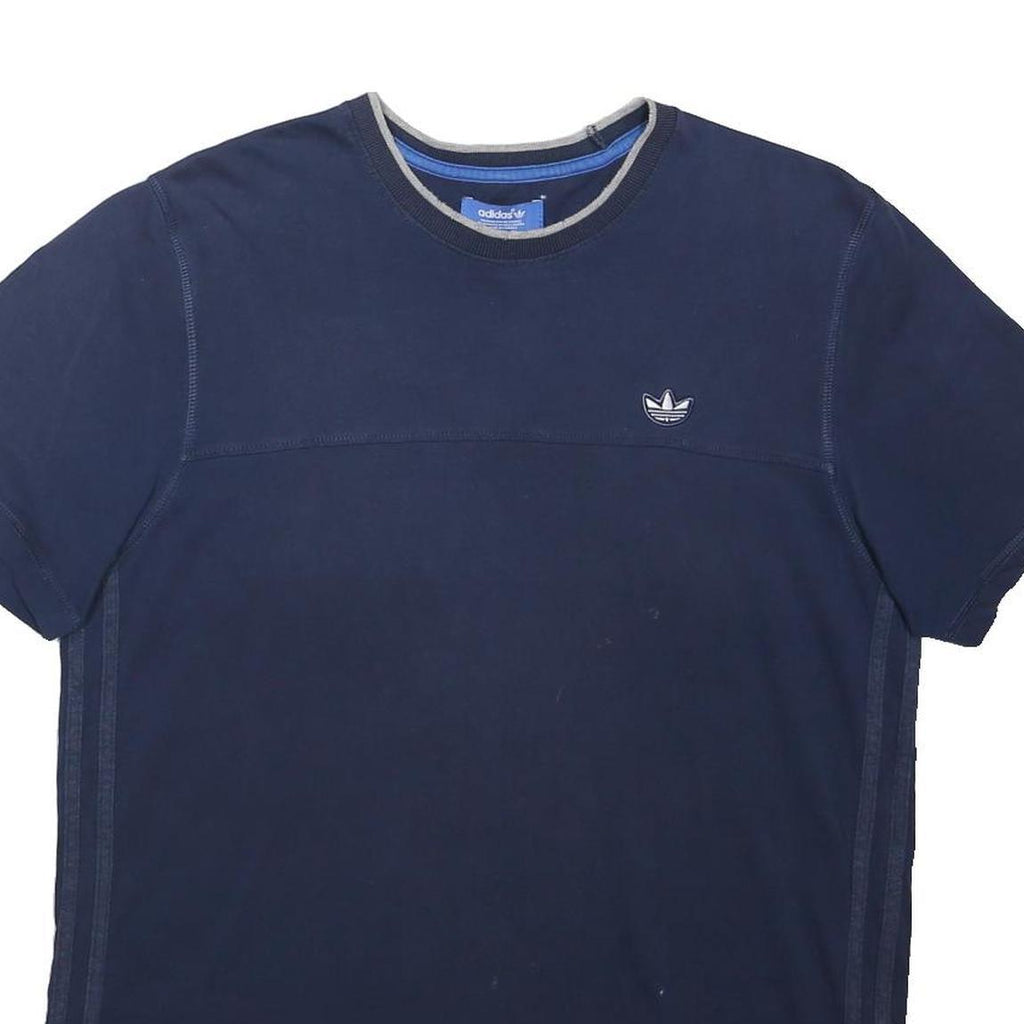 ADIDAS ORIGINALS Mens Blue Crew Neck M Cotton Blend Casual Sweatshirt