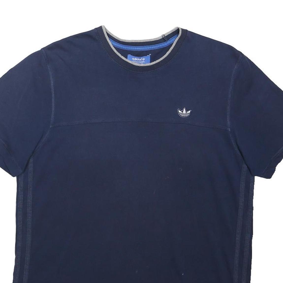 ADIDAS ORIGINALS Mens Blue Crew Neck M Cotton Blend Casual Sweatshirt