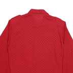 J G HOOK Womens Red & Black Polka Dot Shirt Long Sleeve Collared UK 14 Blouse