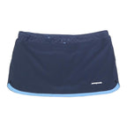 PATAGONIA Womens Navy Blue Light Blue Plain Mini Skort Polyester Blend L