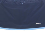 PATAGONIA Womens Navy Blue Light Blue Plain Mini Skort Polyester Blend L