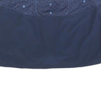 PATAGONIA Womens Navy Blue Light Blue Plain Mini Skort Polyester Blend L