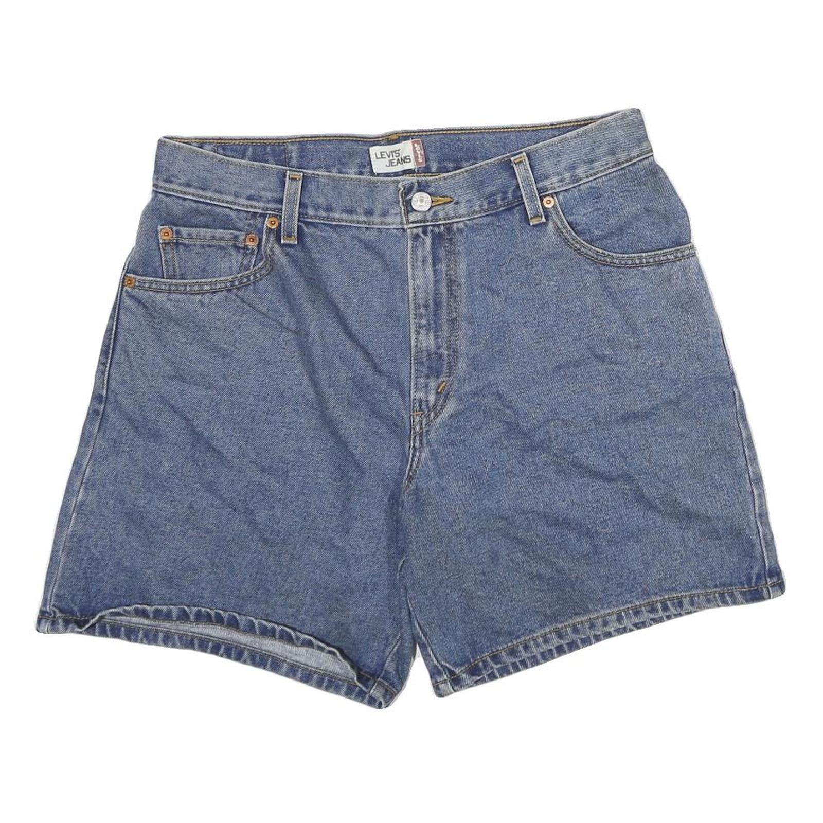 LEVI'S Womens Denim Blue Casual Shorts XL W32 Classic Fit Summer Denim