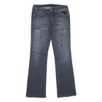REFUGE DENIM Womens Jeans Blue Regular Bootcut Denim Medium W28 L30 Stylish